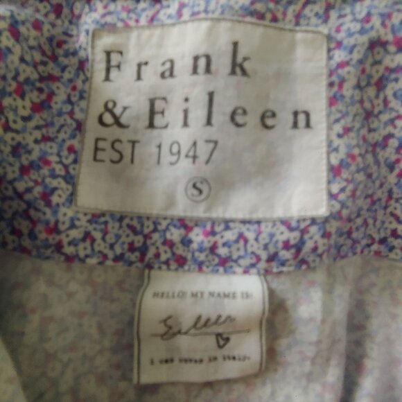 Frank & Eileen Sweet Flowers Floral Softgirl Cottage Button Shirt Eileen S - Picture 12 of 15